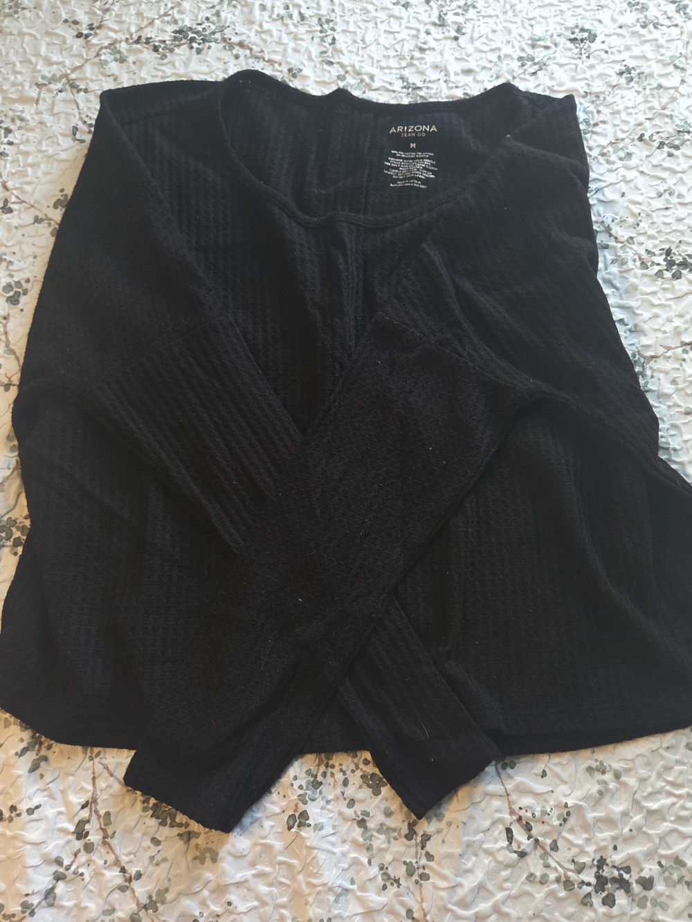 Arizona Jean Company Soft Thermal Long Sleeve Top - Black